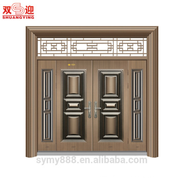 New wrought iron steel entry door front door custom metal exterior door